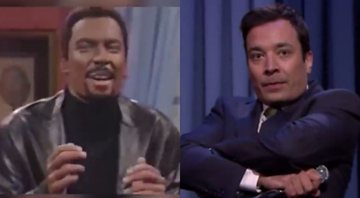 Montagem de Jimmy Fallon no SNL e no The Tonight Show (Fotos: Reprodução)