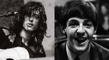 None - Jimmy Page e Paul McCartney (Foto 1:  Michael Zagaris Photography LLC e Reel Art Press/ Foto 2: Reprodução/ AP)