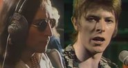 John Lennon e David Bowie no programa The Old Grey Whistle Test (Foto: Reprodução)