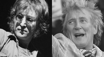 None - John Lennon em 1972 (Foto: AP Images) e Rod Stewart (foto: Ian Rutherfod / PA Wire/AP)