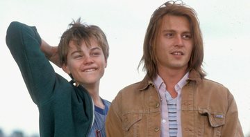 None - Leonardo DiCaprio e Johnny Depp no set de Gilbert Grape: Aprendiz de Sonhador (Foto: Divulgação / Paramount)