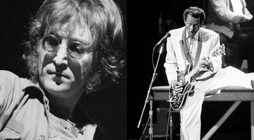 None - John Lennon em 1972 (Foto: AP Images) e Chuck Berry (Foto:AP Photo/James A. Finley, Arquivo)