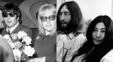 Cynthia e John Lennon e Yoko Ono e John Lennon (Foto 1: AP Images | Foto 2: AP Images)