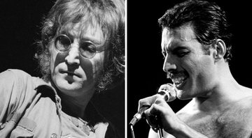 None - John Lennon e Freddie Mercury (Foto 1: AP e Foto 2: Legacy / Media Punch)
