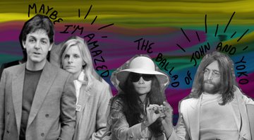 None - Paul McCartney, Linda McCartney, Yoko Ono e John Lennon (Arte: Julia Harumi Morita)