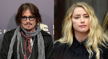 None - Johnny Depp (Foto: Srdjan Stevanovic/Getty Images) e Amber Heard (Foto: Stuart C. Wilson/Getty Images)