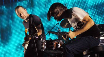 Jonny Greenwood e Thom Yorke em show do Radiohead (Foto: Jim Dyson / Getty Images)