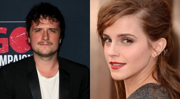 None - Montagem de Josh Hutcherson (David Livingston/Getty Images) e Emma Watson (Jason Merritt/Getty Image)