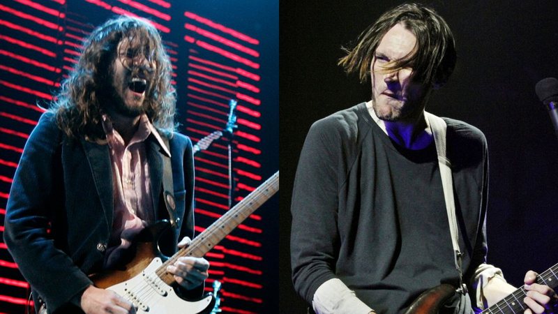 John Frusciante e Josh Klinghoffer (Foto 1: Robert E Klein/AP | Foto 2: Robb Cohen/Invision/AP)