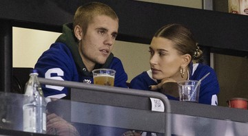 None - Justin Bieber e Hailey Baldiwn (Foto: Chris Young/AP)