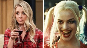 None - Kaley Cuoco em The Big Bang Theory e Margot Robbie como Harley Quinn (Foto: Reprodução/Warner)