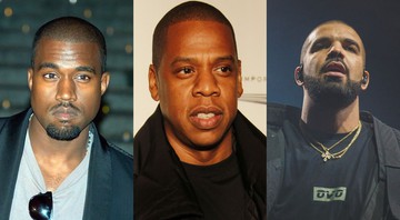None - Kanye West, Jay-Z e Drake (Foto: Divulgação)