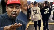 Kanye West (Foto: Getty Images), Camiseta "vidas brancas importam" (Foto: Reprodução)