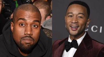 None - Kanye West (foto: Getty Images/ Vivien Killiea) e John Legend (Foto: Jordan Strauss /Invision /AP)
