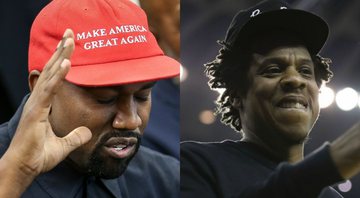 None - Kanye West (Foto: Getty Images/ Oliver Contreras) e Jay-Z (Foto:Ben Margot/AP)