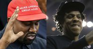 Kanye West (Foto: Getty Images/ Oliver Contreras) e Jay-Z (Foto:Ben Margot/AP)