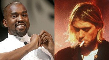 Kanye West e Kurt Cobain (Foto 1: Lionel Cironneau/AP e Foto 2: AP)