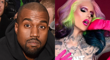 None - Kanye West (Getty Images/ Vivien Killiea)/ Jeffree Star (reprodução/ Instagram)