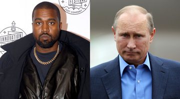 Kanye West (Foto: Brad Barket/Getty Images for Fast Company) e Vladimit Putin (Foto: Peter Muhly - WPA Pool/Getty Images)