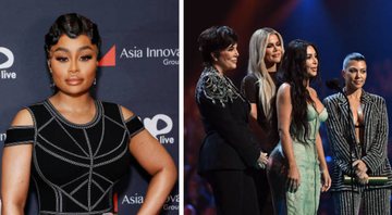 Kardashians-Jenner (Foto: Emma Mc Intyre/Getty Images) e Blac Chyna (Foto: Michael Tran/Getty Images)