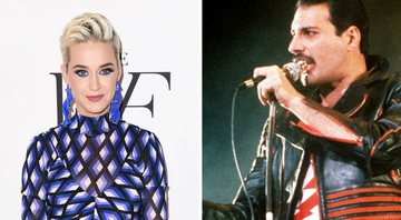 Katy Perry e Freddie Mercury (Foto 1: Stephen Lovekin/Shutterstock e Foto 2: Gill Allen / AP)