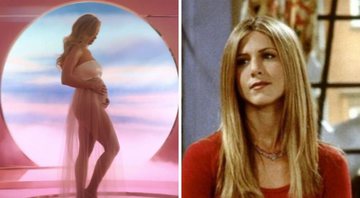 Jennifer Aniston será madrinha do bebê de Katy Perry e Orlando Bloom (Foto 1: Reprodução / YouTube e Foto 2: Divulgação Warner)