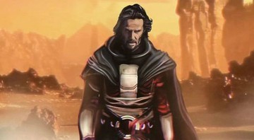 Visual de Revan interpretado por Keanu Reeves feita pelo fã e usuário do Reddit de nome Sid_00 (Reprodução / Reddit)