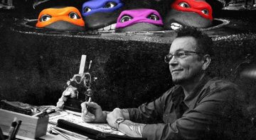 Kevin Eastman em arte com as Tartaruga Ninja (foto: Divulgação/ CCXP2020)