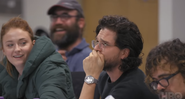 Kit Harington, o Jon Snow, chora ao descobrir o final da série durante leitura (Foto: Reprodução / HBO)