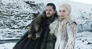 Kit Harington e Emilia Clarke em Game of Thrones (Foto: HBO / Reprodução)