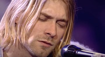 Kurt Cobain no acústico Nirvanava (Foto: Reprodução/YouTube)