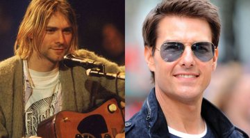 Kurt Cobain no MTV Unplugged (Foto: Divulgação / MTV) e Tom Cruise (Foto: Stuart Wilson/Getty Images)