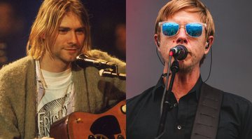 Kurt Cobain em cena do MTV Unplugged (Foto: Divulgação/MTV)/ Interpol no Lollapalooza 2019 (Foto: Thiago Almeida)