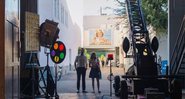 Cena de La La Land em set de gravação (Foto: Reprodução)