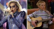 Lady Gaga se apresenta no Superbowl Halftime Show 2017 (Foto: Ronald Martinez/Getty Images) e Lisa Kudrow em Friends (Foto: Reprodução/Warner)