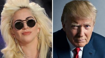 Lady Gaga (Foto: Dennis Van Tine/AP) e Donald Trump, presidente dos EUA (Foto: Mark Seliger)
