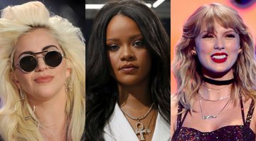 None - Lady Gaga (Foto: Dennis Van Tine/AP) | Rihanna (foto: François Mori/ AP) | Taylor Swift (Foto de Evan Agostini / Invision / AP)