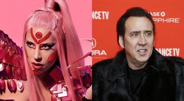 None - Lady Gaga (Foto: Divulgação / Universal) e Nicolas Cage (Foto: Danny Moloshok/Invision/AP)