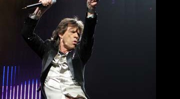 Mick Jagger em show em NY, em janeiro de 2006 - Jeff Christensen/AP