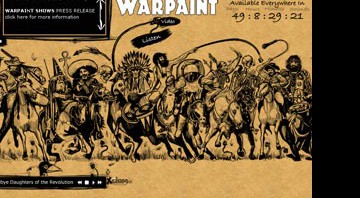O site oficial do Black Crowes já anuncia o lançamento de Warpaint - Reprodução