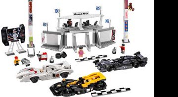 Os personagens de Speed Racer em versão Lego - Divulgação