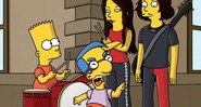 Bart aprende a tocar bateria em uma seqüência que satiriza o clipe do White Stripes
