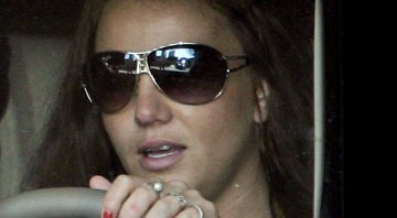 Britney a caminho de uma audiência a respeito da guarda dos filhos, em 2007 - AP