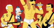 Krusty recebe os Red Hot Chilli Peppers em seu programa