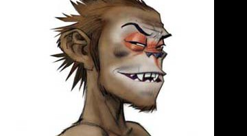 O Rei Macaco desenhado por Jamie Hewlett será o protagonista da animação da BBC - Reprodução