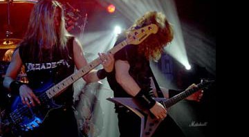 James LoMenzo e Mustaine: banda está no Brasil para mostrar o álbum <i>United Abominations</i> - Reprodução/Site Oficial