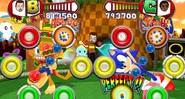 Outro jogo dedicado ao público infantil é Samba de Amigo, com clássicos personagens da Sega, como Sonic, tocando maracas