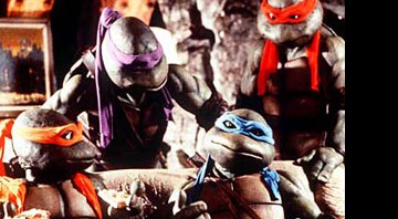 As Tartarugas Ninja, interpretadas por atores, em 1993 - Reprodução