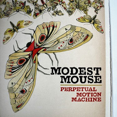 Capa do single "Perpetual Motion Machine", do Modest Mouse, que trará "History Sticks to Your Feet" como lado B - Reprodução