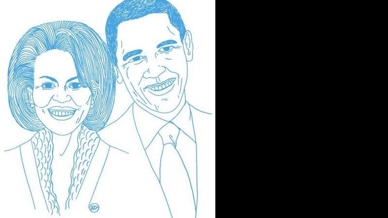 O casal Michelle e Barack Obama, amigos assumidos de Carla Bruni, também ganham homenagem no site da primeira-dama da França - Reprodução/Site oficial